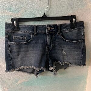 NWT PINK Dark Wash Cut Off Jean Shorts